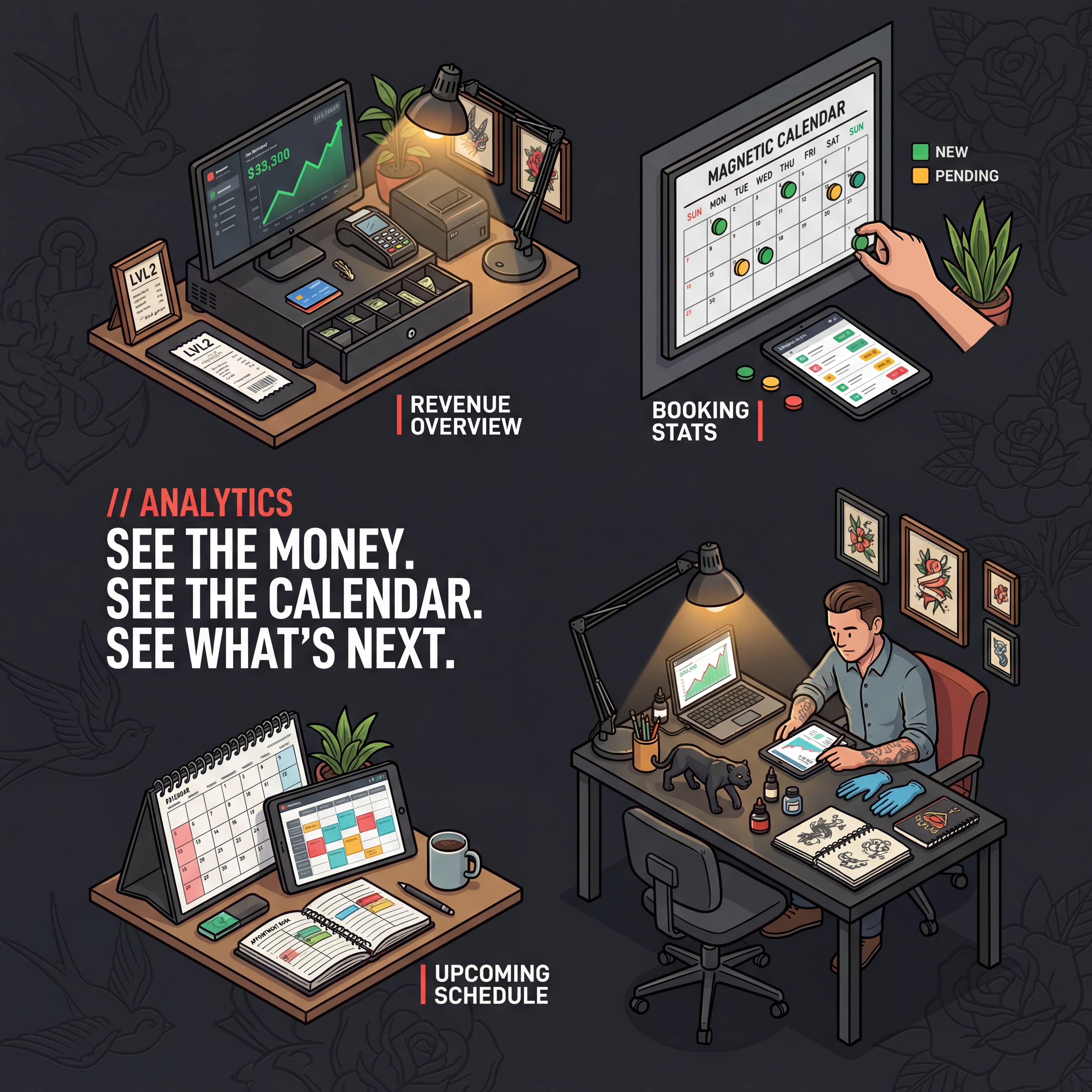 LVL2 analytics illustrated feature image